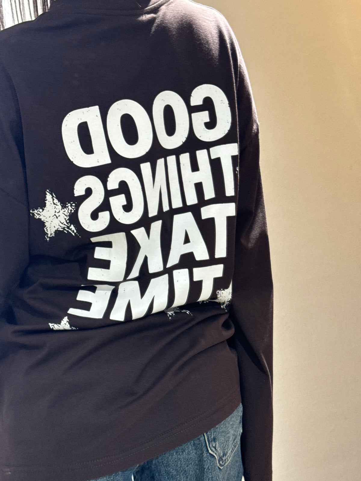 TEE GOOD THINGS TAKE TIME