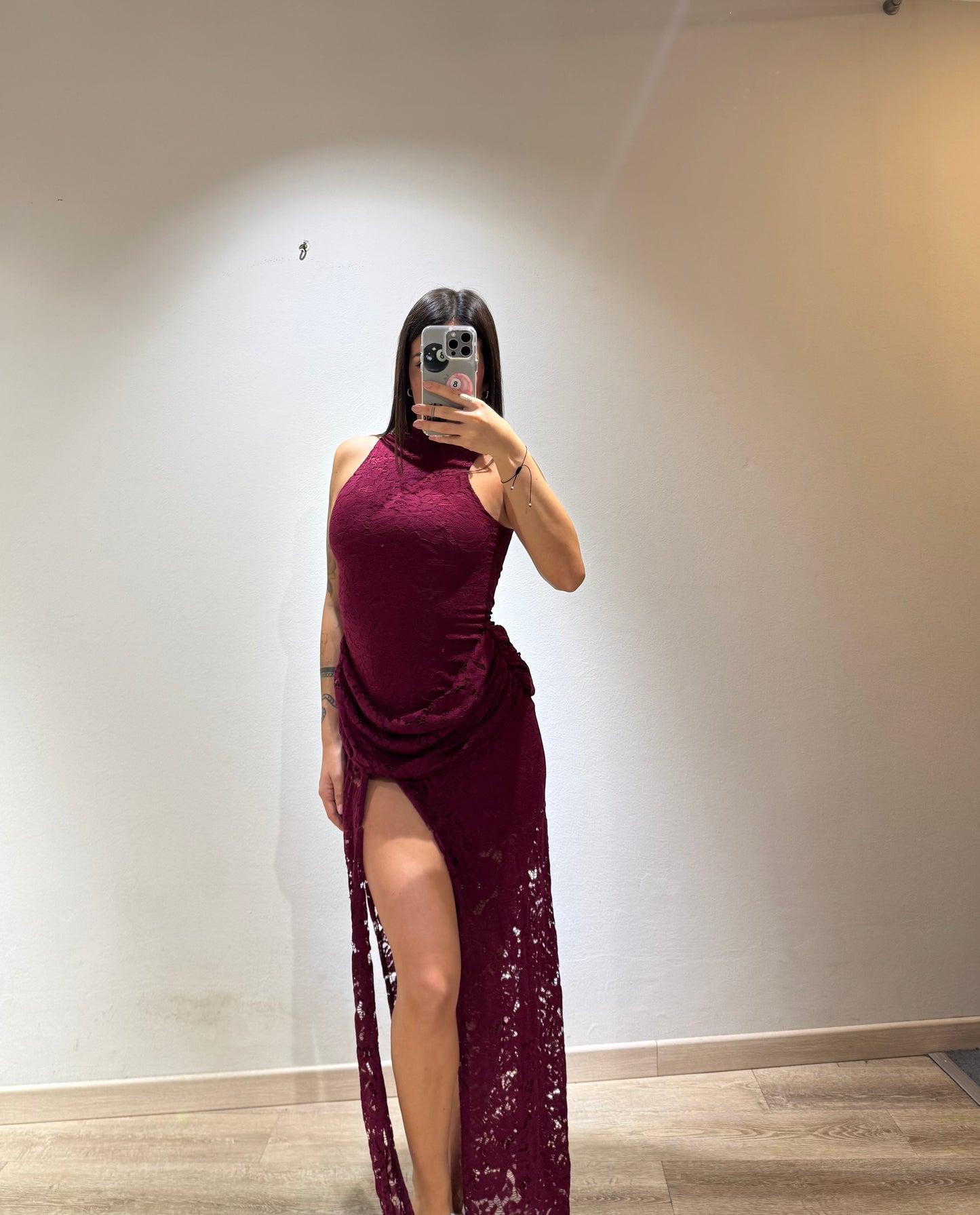 LONG DRESS LOLA MACRAME