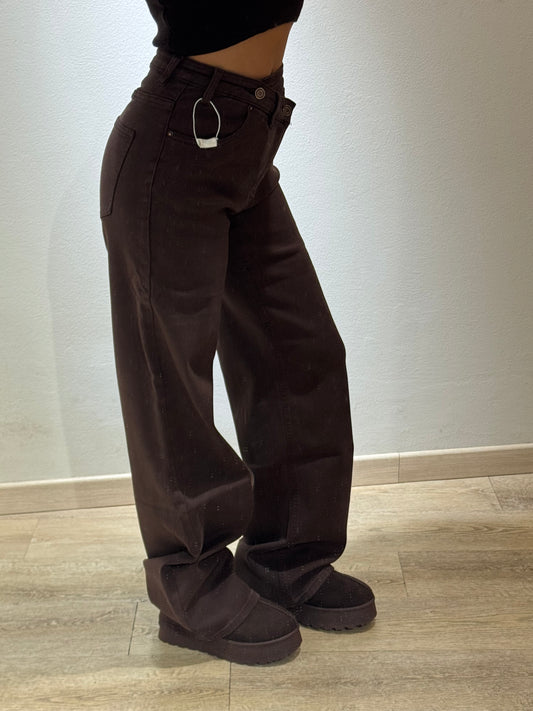 DENIM ASIMMETRICO BROWN