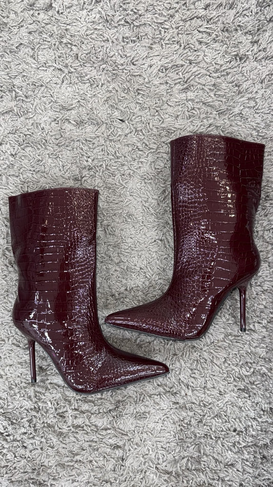BOOTS MIDI PITON PRUGNA