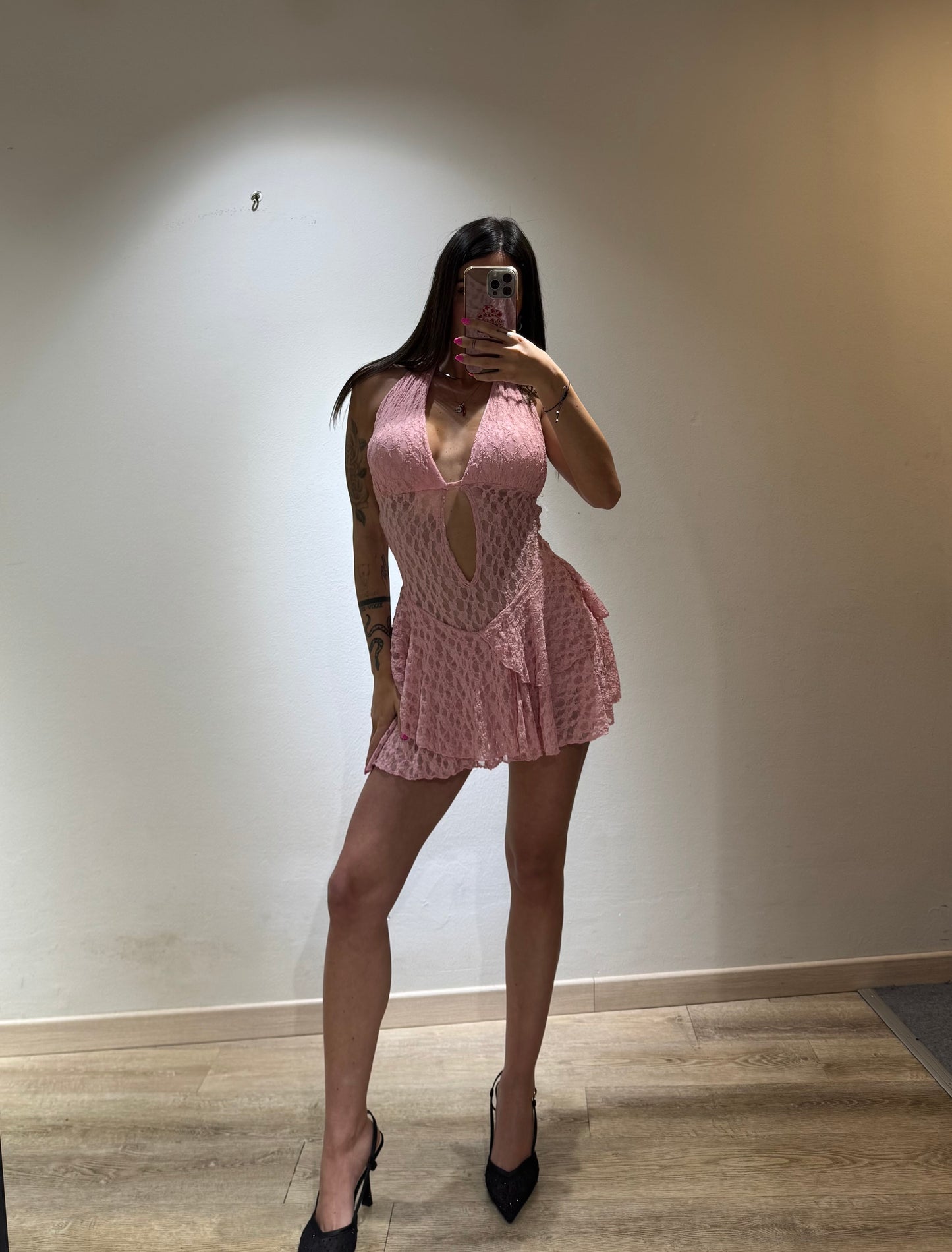 MINI DRESS EVA MACRAME