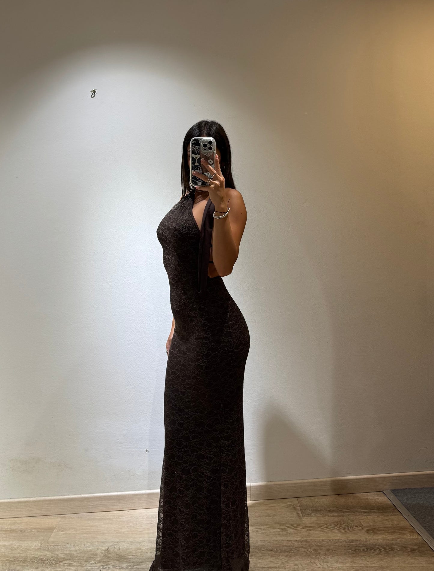 LONG DRESS MACRAME