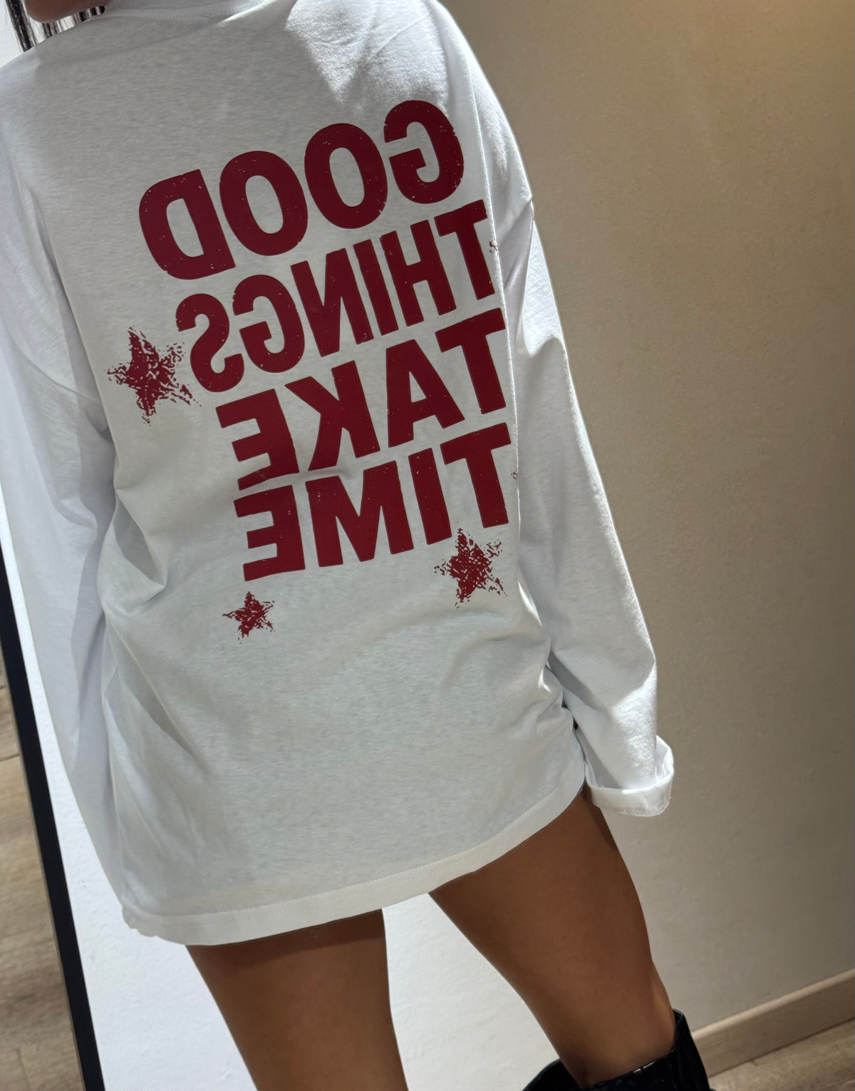 TEE GOOD THINGS TAKE TIME