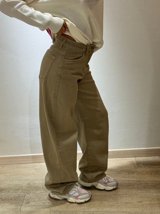 DENIM BALOON BEIGE