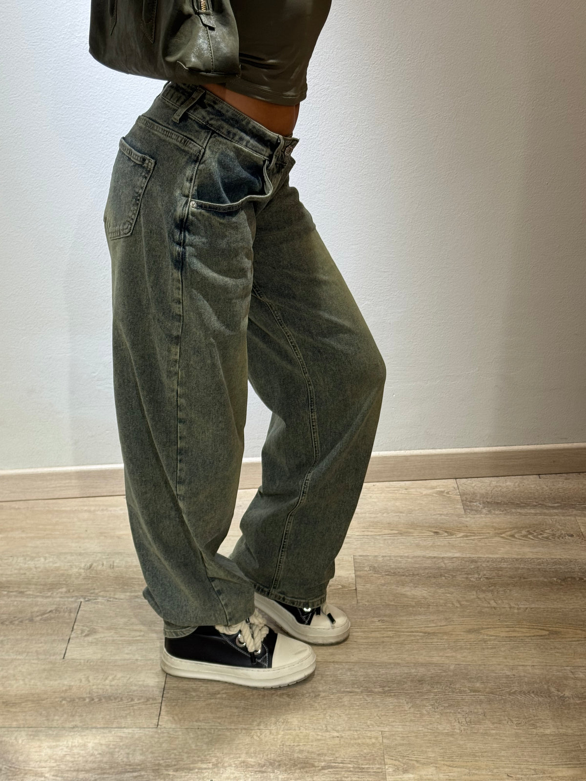 DENIM BALOON VITA BASSA SABBIATO