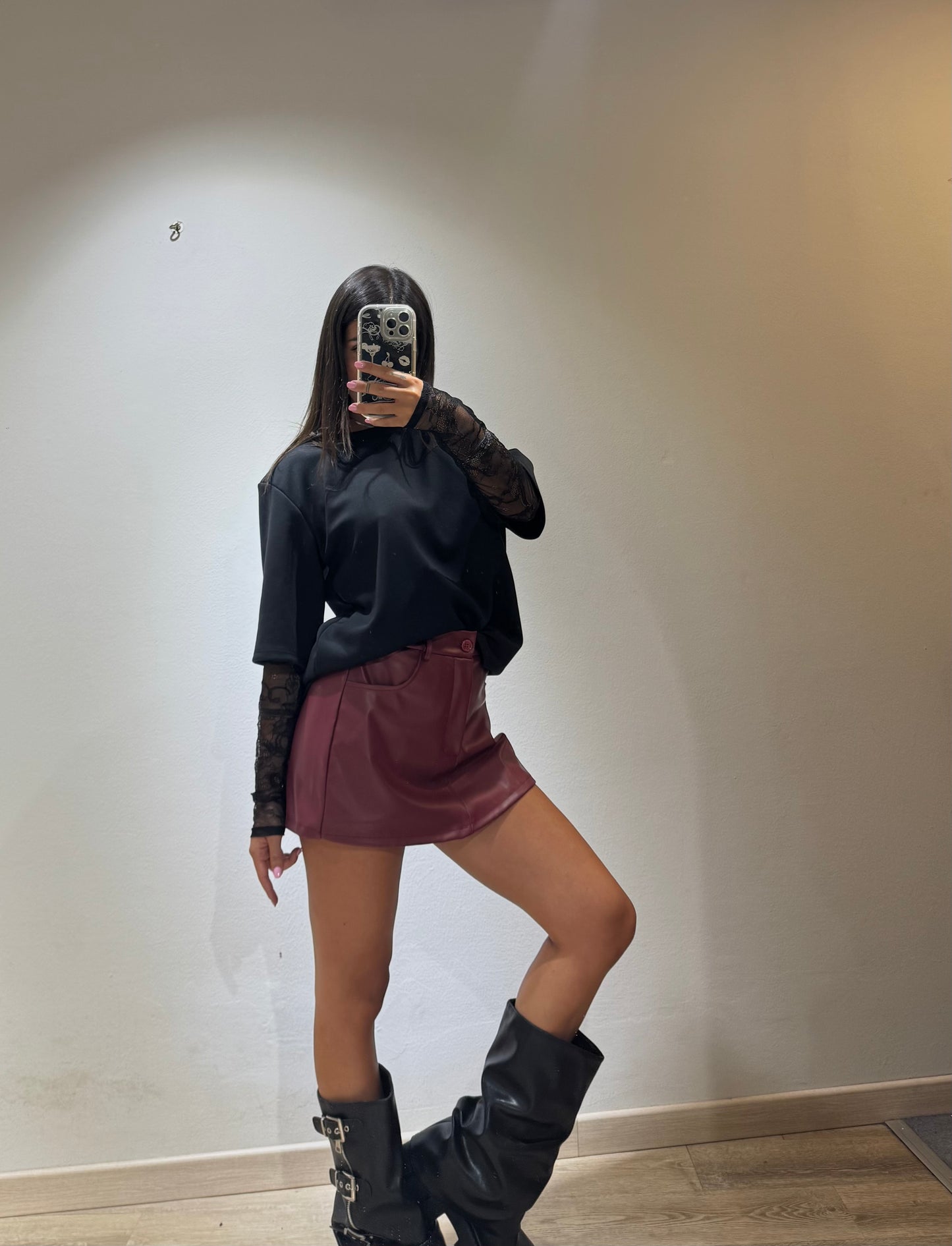 MINI SKIRT ECOPELLE