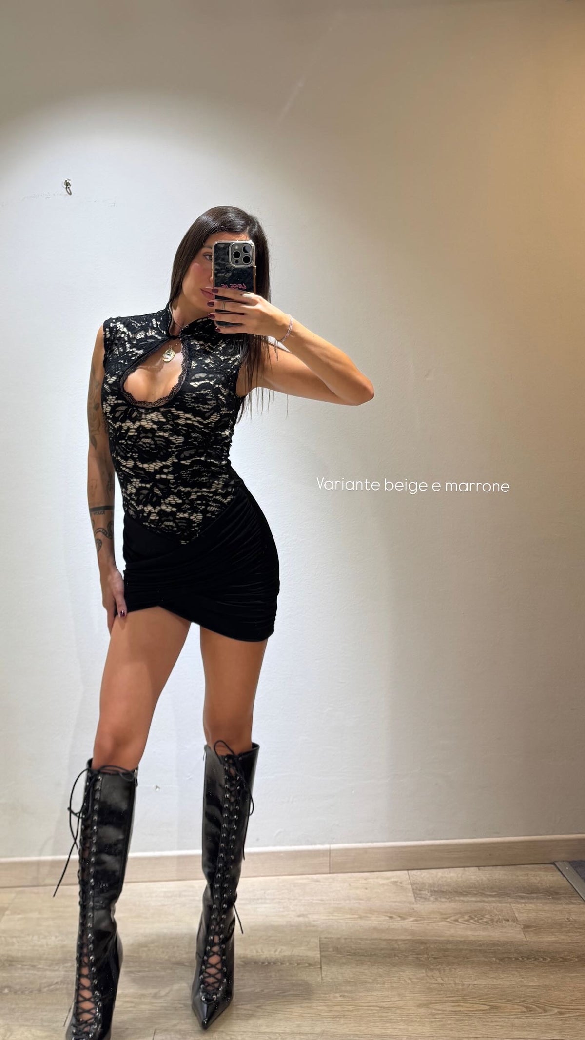 MINI DRESS MIX MACRAME