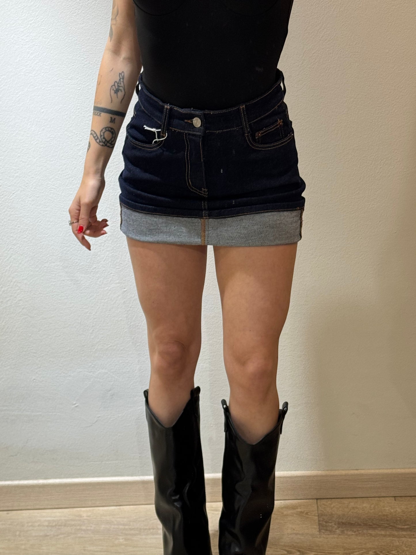 MINI SKIRT PIEGONE
