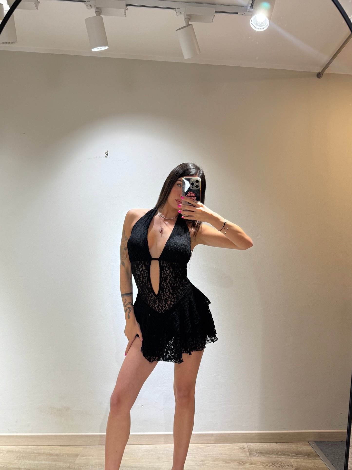MINI DRESS EVA MACRAME