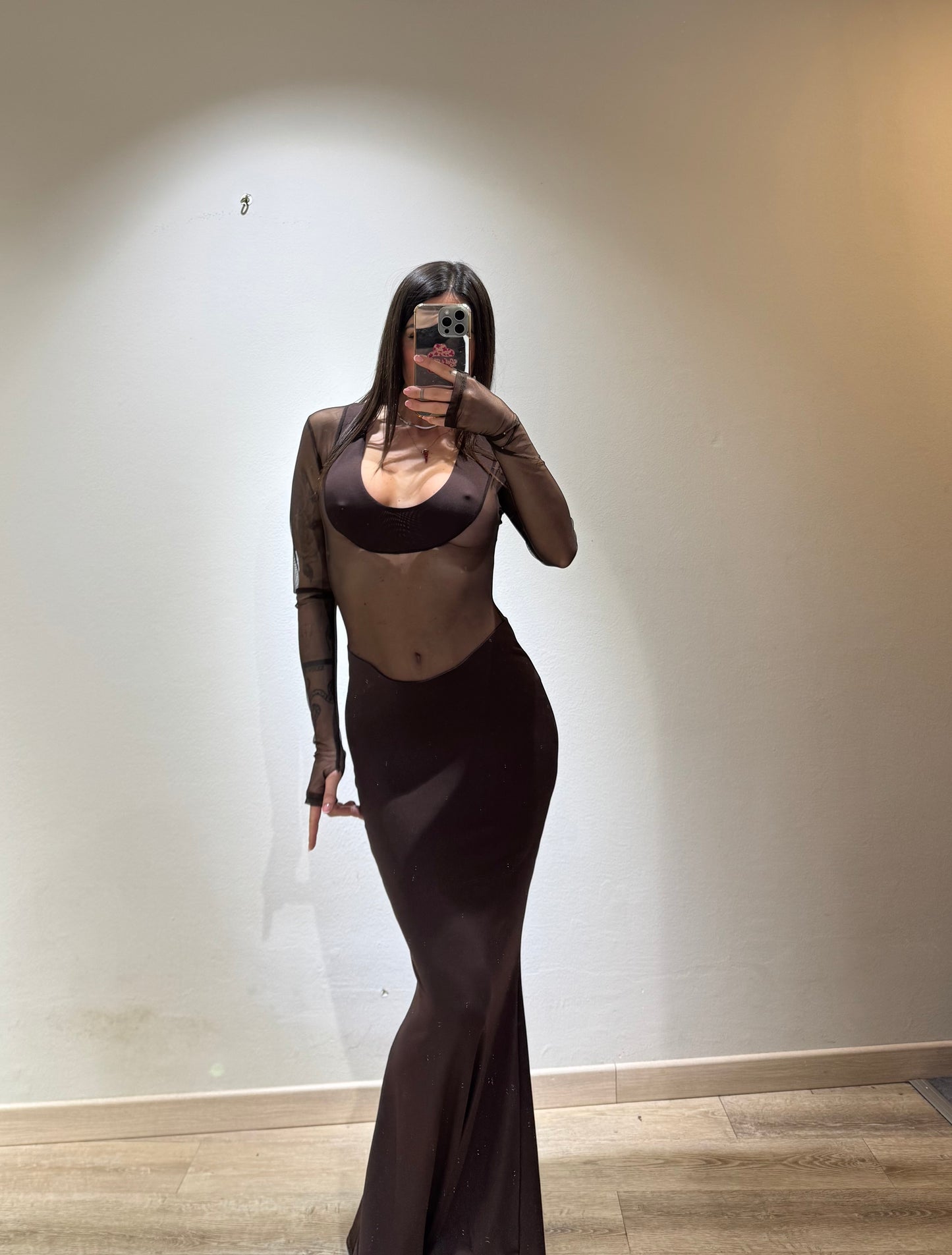 LONG DRESS VELATO