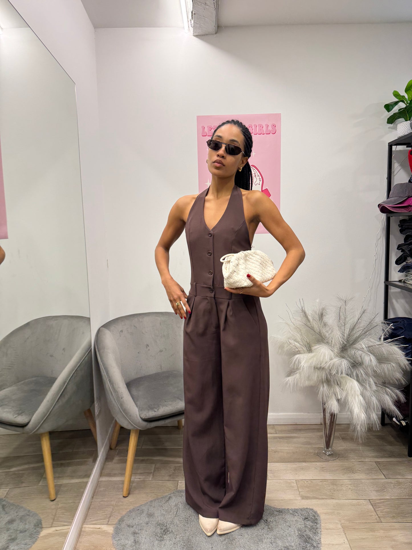 JUMPSUIT SARTORIALE BROWN