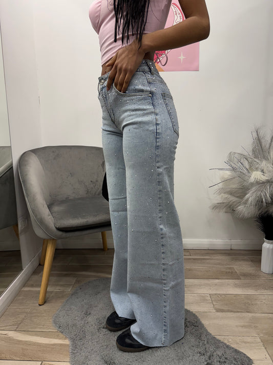 DENIM GLITTER WIDE LIGHT