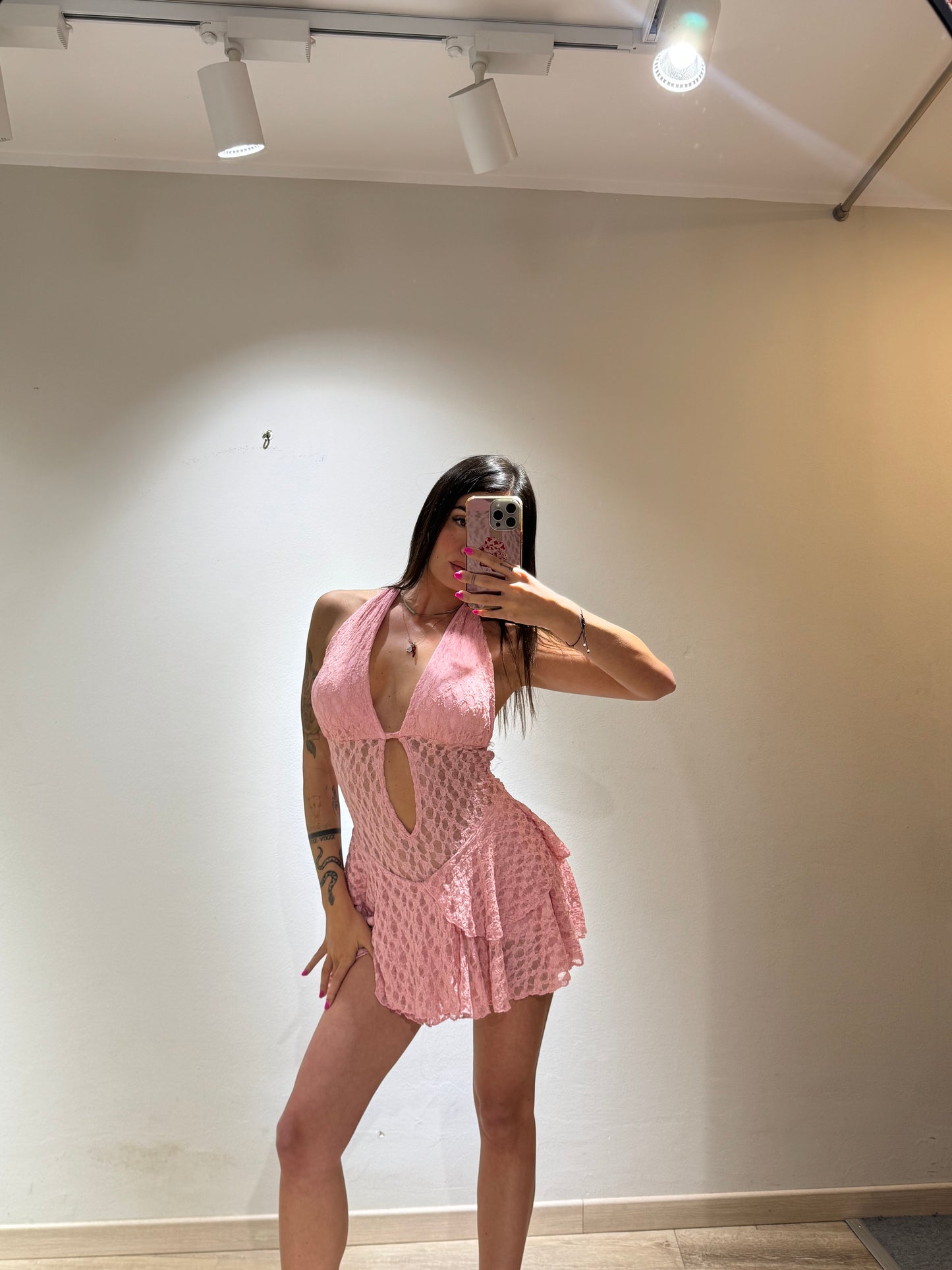 MINI DRESS EVA MACRAME